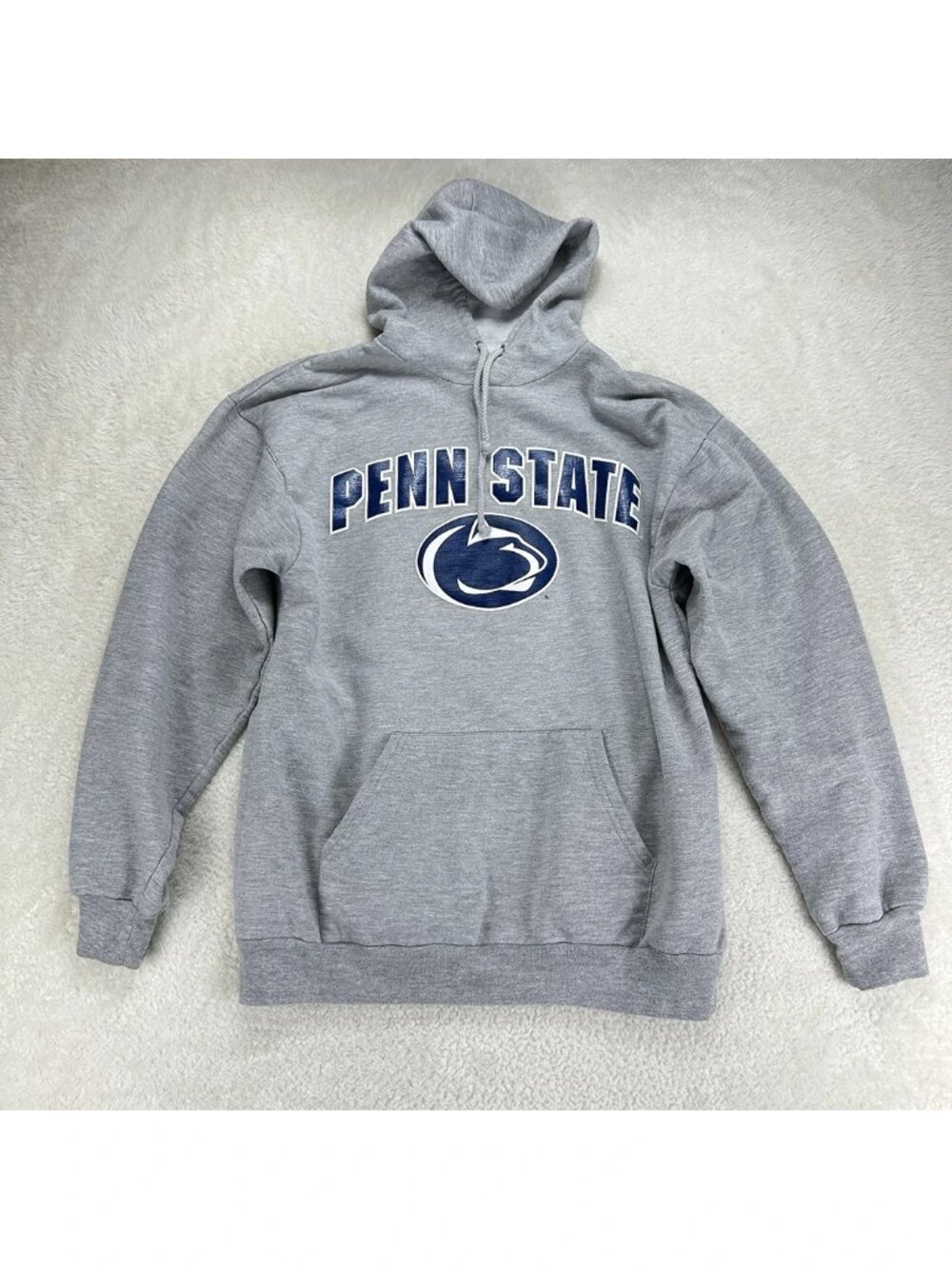 Penn‎ State Nittany Lions Hoodie Mens Gray Sweatshirt Pullover No Tag “Read”
